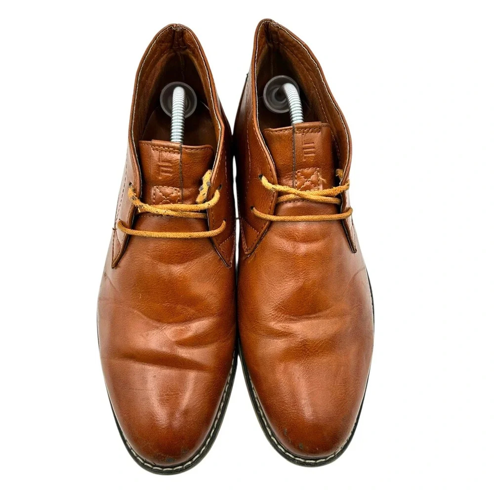 London Fog Collection Men's Brown LFM‎ Blackburn Chukka Dress Boots Size 10.5M